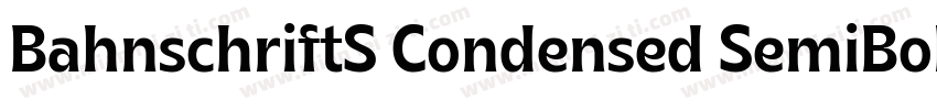 BahnschriftS Condensed SemiBold字体转换